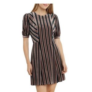 Velvet stripe dress size 6
